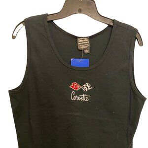 Official Chevrolet Embroidered Corvette, Woman’s Tank Top, 2X-Large
